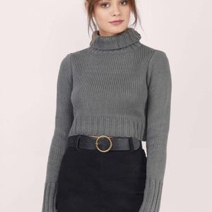 TOBI TopShop Nasty Gal Crop Turtleneck Sweater